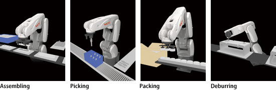 Assembling, Picking, Packing, Deburring